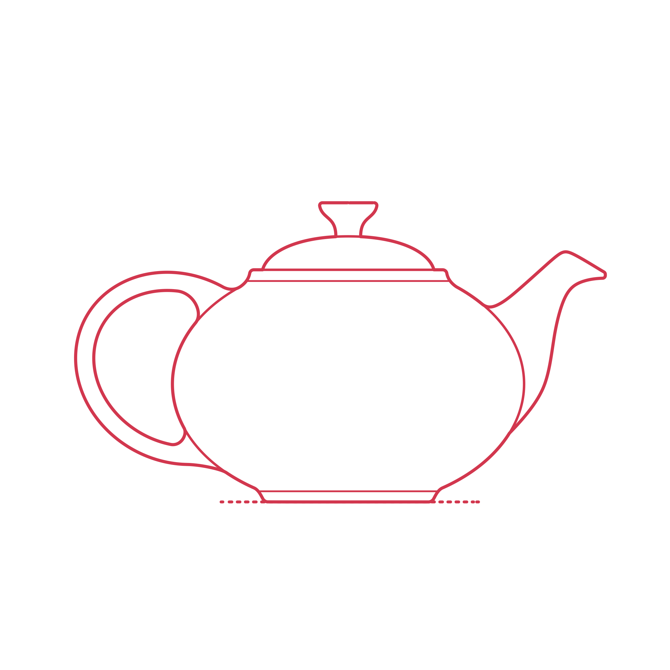 Objects Teapots Kettles Le Creuset Traditional Teapot Sticker Outline Svg File Free Vectors